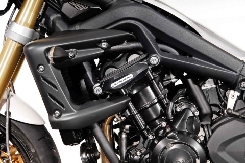 CRASH PADY SW-MOTECH KOMPLETNY ZESTAW DO TRIUMPH STREET TRIPLE 675 (07-12) BLACK