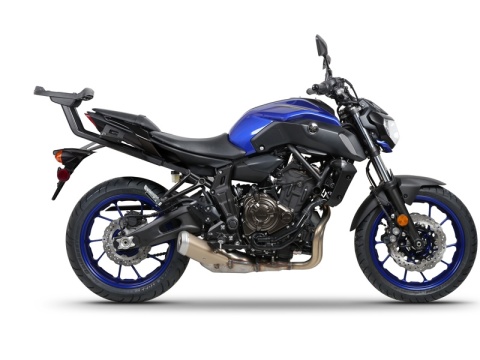 Kufer centralny ze stelażem, płytą i oparciem na dwa kaski Shad 48l YAMAHA MT-07 2014-2022