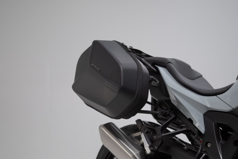 ZESTAW KUFRÓW BOCZNYCH AERO ABS I STELAŻY SW-MOTECH BMW S 1000 XR (19-) BLACK 2X25L