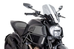 SZYBA TURYSTYCZNA PUIG DO DUCATI DIAVEL 14-18 (TOURING) LEKKO PRZYCIEMNIONA