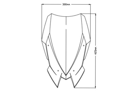 SZYBA TOURING NOWEJ GENERACJI PUIG DO KAWASAKI Z900 20-22 MOCNO PRZYCIEMNIONA