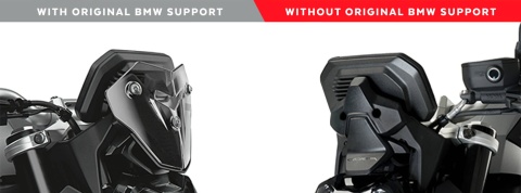 SZYBA TOURING NOWEJ GENERACJI PUIG (Z ORYGINALNYM WPORNIKIEM BMW) DO BMW F900R 20-21 MOCNO PRZYCIEMNIONA