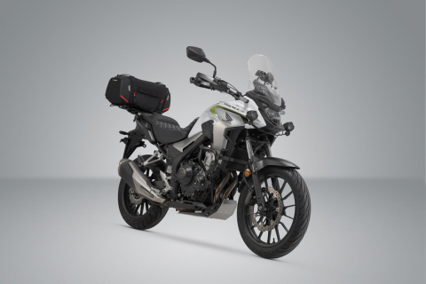 ZESTAW TORBA TYLNA I STELAŻ SW-MOTECH RACKPACK CB500F (-16)/CBR500R (-15) BLACK/GREY 42L