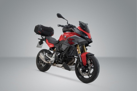ZESTAW TORBA TYLNA I STELAŻ SW-MOTECH RACKPACK BMW F 900 R/XR (19-) BLACK/GREY 42L