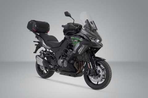 ZESTAW TORBA TYLNA I STELAŻ SW-MOTECH RACKPACK KAWASAKI VERSYS 1000 (12-) BLACK/GREY 42L