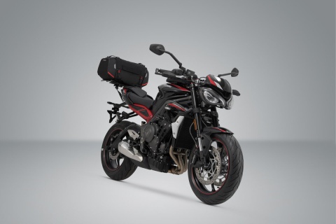 ZESTAW TORBA TYLNA I STELAŻ SW-MOTECH RACKPACK SUZUKI GSF 600/650/1200/1250 BLACK/GREY 42L