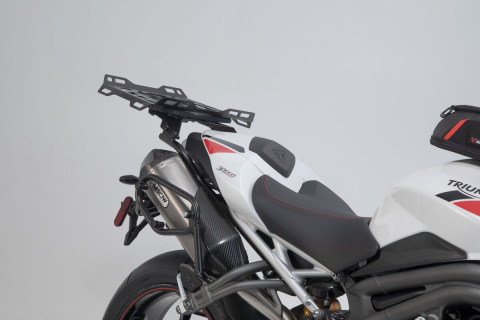 ZESTAW TORBA TYLNA I STELAŻ SW-MOTECH RACKPACK TRIUMPH SPEED TRIPLE 1050 S/RS (18-) BLACK/GREY 42L