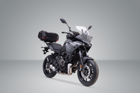 ZESTAW TORBA TYLNA I STELAŻ SW-MOTECH RACKPACK YAMAHA MT-07 TRACER (16-) BLACK/GREY 42L