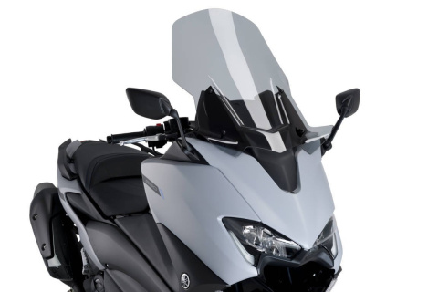 SZYBA PUIG V-TECH DO YAMAHA T-MAX 530 2017-2019 / T-MAX 560 2020-2021 (TOURING) LEKKO PRZYCIEMNIONA