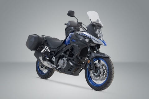 ZESTAW KUFRÓW BOCZNYCH URBAN ABS I STELAŻY SW-MOTECH SUZUKI DL650 V-STROM 2016-2025 33L