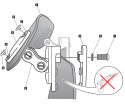 Deflektor Puig clip on regulowany 10x31 cm lekko przyciemniony