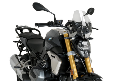 SZYBA SPORTOWA NOWEJ GENERACJI PUIG DO BMW R1250R 2019-2024 PRZEZROCZYSTA