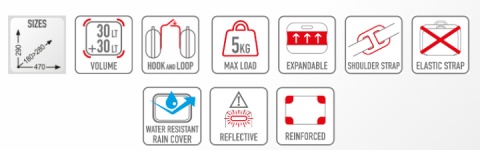SAKWY MOTOCYKLOWE BOCZNE GIVI 25-30l POKROWCE