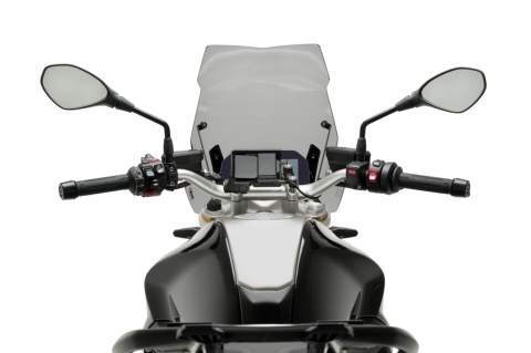 SZYBA TOURING NOWEJ GENERACJI PUIG DO BMW R1250R 19-25 (Z ORYGINALNYM WSPORNIKIEM BMW) LEKKO PRZYCIEMNIONA