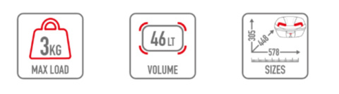 Kufer motocyklowy Givi E46 Riviera monolock