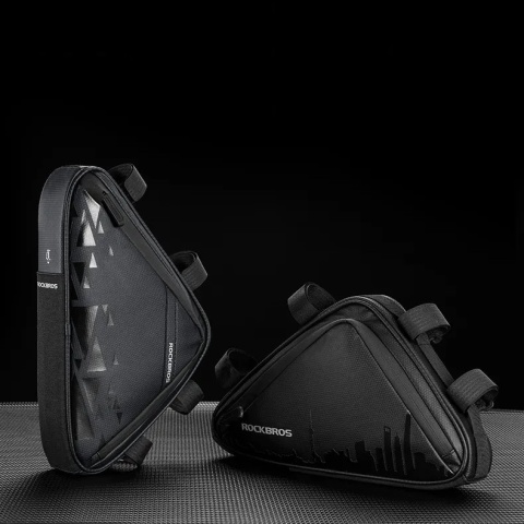 ROCKBROS SAKWA ROWEROWA POD RAMĘ TRÓKĄTNA WODOODPORNA SAKWA NA ROWER 1,5L