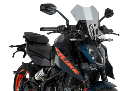 SZYBA TURYSTYCZNA PUIG DO KTM 125 DUKE / 390 DUKE 2024-2025 LEKKO PRZYCIEMNIONA