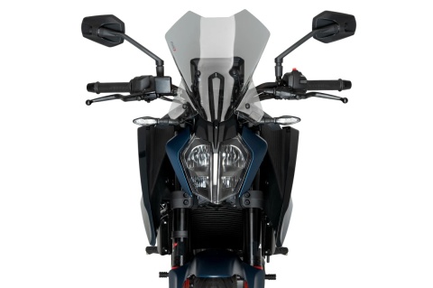 SZYBA TURYSTYCZNA PUIG DO KTM 125 DUKE / 390 DUKE 2024-2025 LEKKO PRZYCIEMNIONA