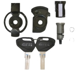 Zamek do kufra Givi dwa kluczyki czarne V47, V56, V40, Trekker