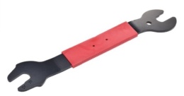 Klucz rowerowy do pedałów 15 / 16 / 17 mm uniwersalny, gumowana rękojeść