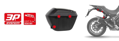 KUFRY BOCZNE 2x23L SH23 STELAŻE HONDA FORZA 750 / X-ADV 750 2021-2025