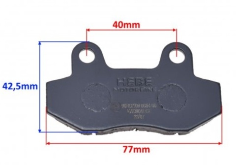 Klocki hamulcowe do Hondy NSR 50 MBX50 / Hyosung Comet 125 / GV125 / Comet 650