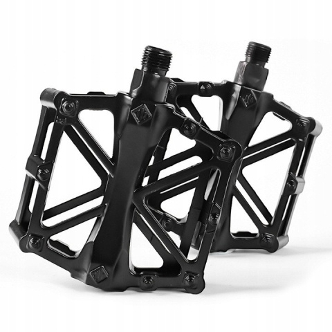 Pedały rowerowe ROXAR MTB – aluminiowe platformy antypoślizgowe czarne