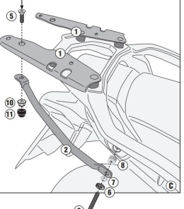 Stelaż Givi do Honda Transalp 750 2023-2025