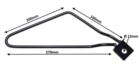 Stelaże pod sakwy motocyklowe uniwersalne czarne