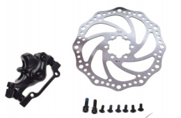 ZACISK HAMULCA TARCZOWEGO TYŁ + TARCZA 160 MM