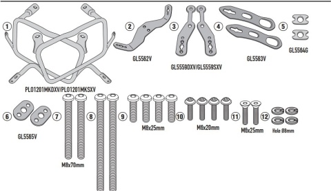 Stelaże pod kufry /sakwy boczne Givi do Honda Transalp 750 2023-2025