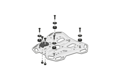 KUFER CENTRALNY STELAŻ TRAX ADV SW-MOTECH HONDA CL500 2022-2025 CZARNY