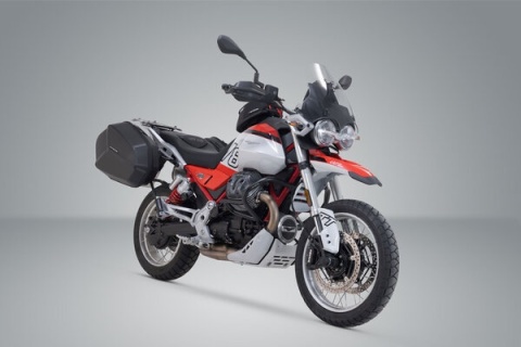 KUFRY BOCZNE STELAŻE AERO ABS 2X25L Moto Guzzi V85 TT / Strada 2025-2026