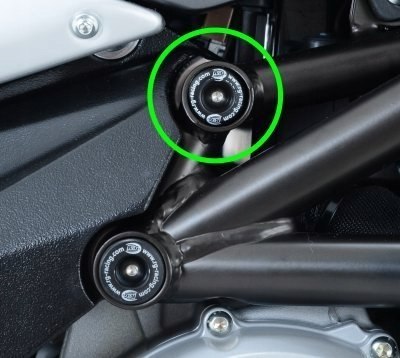 ZAŚLEPKA RAMY R&G MV AGUSTA F3 675/800 /RIVALE 800 LEWA LUB PRAWA BLACK