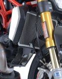 OSŁONA CHŁODNICY R&G DUCATI M1200/M1200S/M1200R/MONSTER 821/SUPERSPORT (S) (17-) SILVER