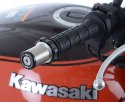KOŃCÓWKI CIĘŻARKI KIEROWNICY R&G KAWASAKI ZX636 19-/Z900/Z900RS/KTM 690 ENDURO (WITHOUT BRUSH GUARDS) BLACK