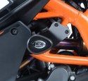 CRASH PADY R&G AERO KTM RC125/200/390 WHITE