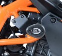 CRASH PADY R&G AERO KTM RC125/200/390 WHITE