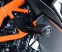 CRASH PADY R&G AERO KTM RC125/200/390 WHITE