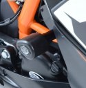 CRASH PADY R&G AERO KTM RC125/200/390 BLACK