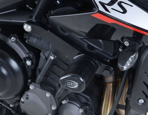 CRASH PADY R&G AERO TRIUMPH STREET TRIPLE 765 RS/R/S 17- BLACK