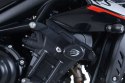 CRASH PADY R&G AERO TRIUMPH STREET TRIPLE 765 RS/R/S 17- BLACK