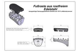 PODNÓŻKI ION SW-MOTECH HONDA XRV 650/750 (87-03) XL600V (87-99) CRF1000L SILVER