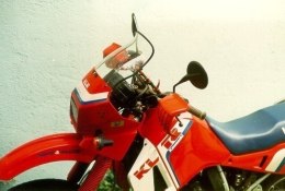 SZYBA MOTOCYKLOWA MRA KAWASAKI KLR 650, , 1987-1988, forma O, bezbarwna