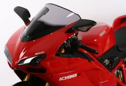 SZYBA MOTOCYKLOWA MRA DUCATI 848, H6/H7, -, forma R, bezbarwna