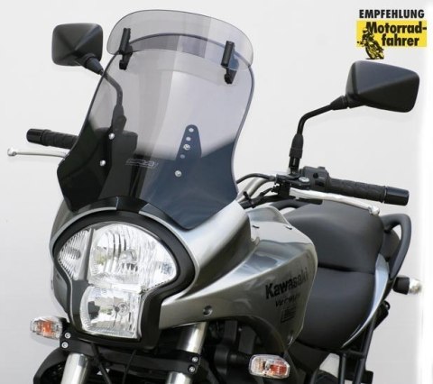 SZYBA MOTOCYKLOWA MRA KAWASAKI VERSYS 650, LE 650 A, 2006-2009, forma VT, bezbarwna