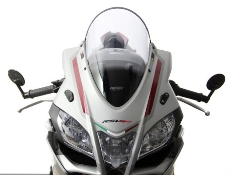 SZYBA MOTOCYKLOWA MRA APRILIA RSV 4 RR/RF/1100 FACTORY 19-, RK /RR /RF, 2015-, forma R, bezbarwna