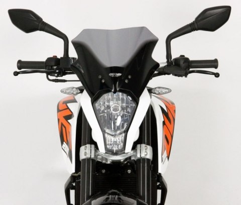 SZYBA MOTOCYKLOWA MRA KTM DUKE 390, , -2016, forma R, przyciemniana