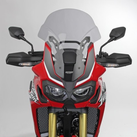 SZYBA TURYSTYCZNA MRA HONDA CRF 1000 L AFRICA TWIN, SD 04, 2016-2019, forma TM, czarna