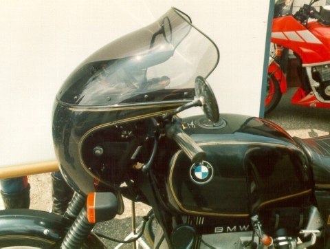 SZYBA TURYSTYCZNA MRA BMW R 80 S-COCKPIT, BMW247(1), -, forma T, czarna